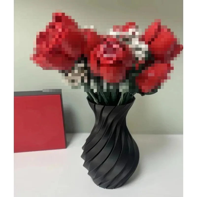Flower Girl Basket - 1pc Vase for Lego Bouquet Roses
