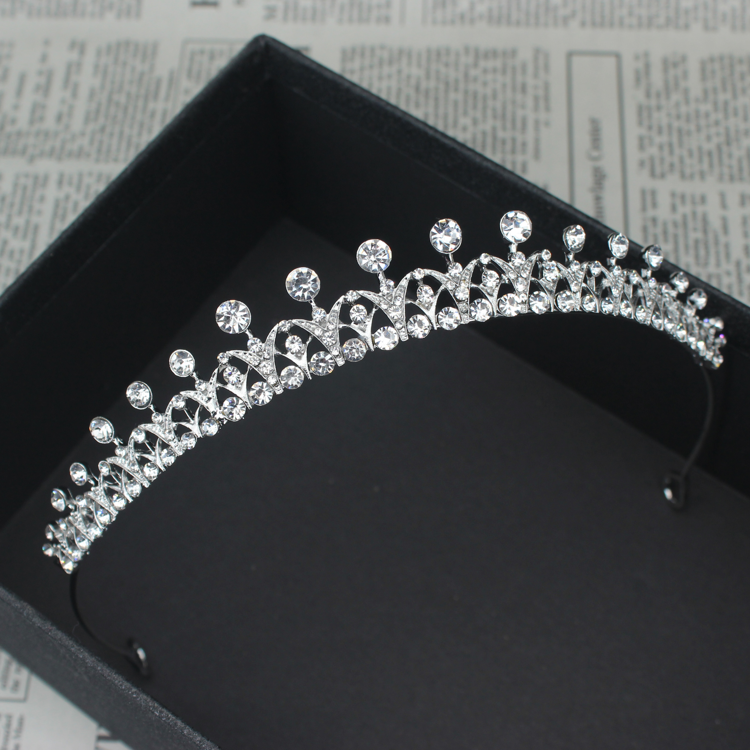 Wedding Shop - Crystal Wedding Bridal Tiara Hairstyle For