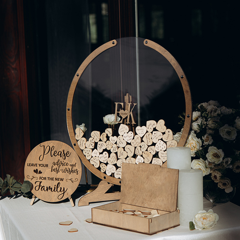 Wedding Supply List - Custom Wedding Guest Book Sign Family