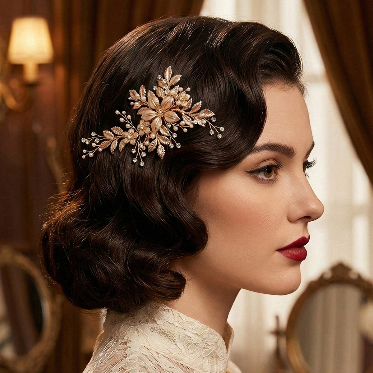 Wedding Supply List - 2/ 4PC Luxury Flower Claw Hair