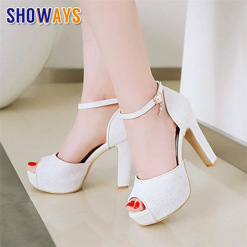 Wedding Fx - White Wedding Party Women Platform Sandals