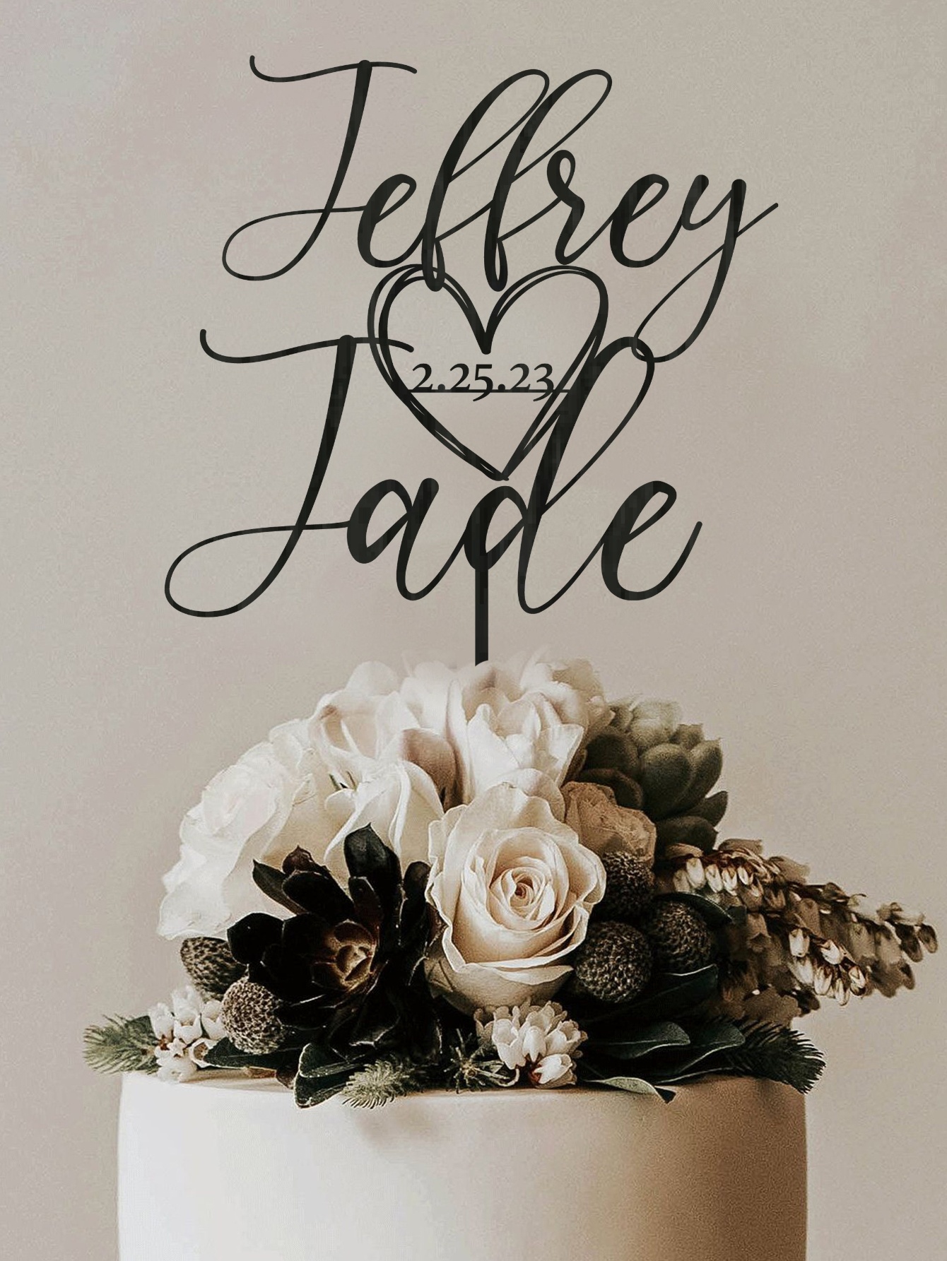 Custom Cake Topper - 1PC Perso – Wedding Shop Bewertung und Preis