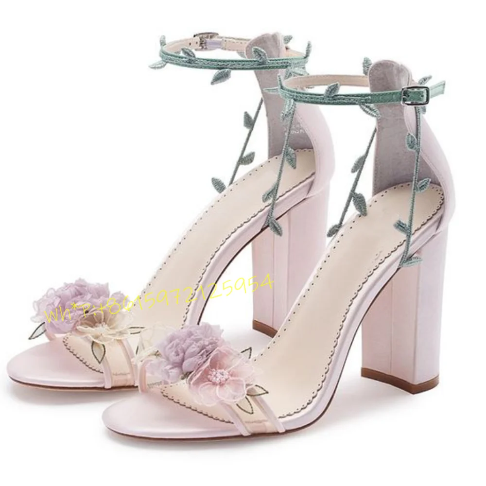 Purple Flowers Thick Heel Sand – Wedding Fx Bewertung und Preis