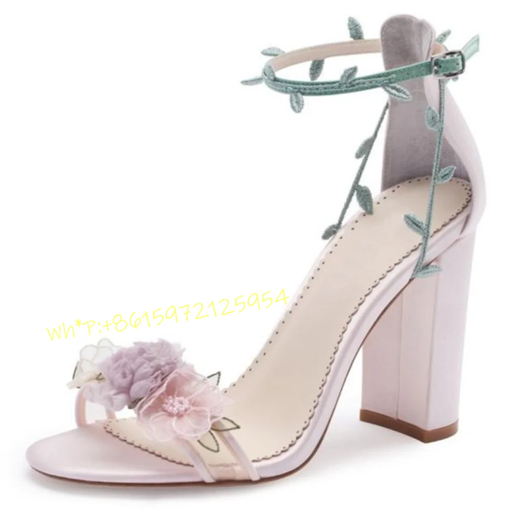 Purple Flowers Thick Heel Sand – Wedding Fx Bewertung und Preis