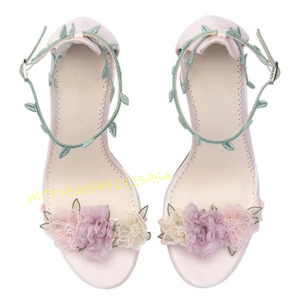Purple Flowers Thick Heel Sand – Wedding Fx Bewertung und Preis
