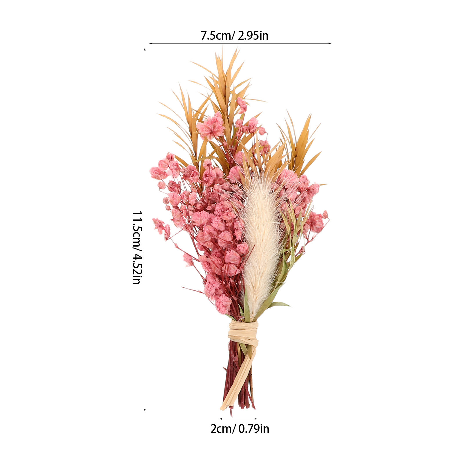 3Pcs Mini Dried Floral Bouquet – Flower Girl Basket Bewertung und Preis