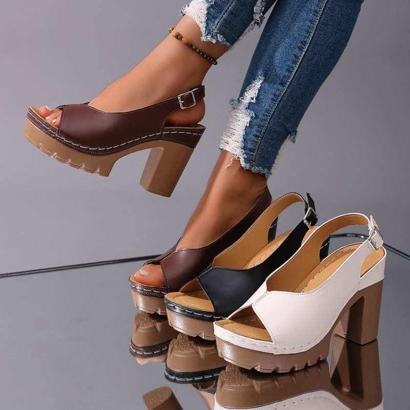 Women's Sandals Chunky High He – Wedding Fx Bewertung und Preis