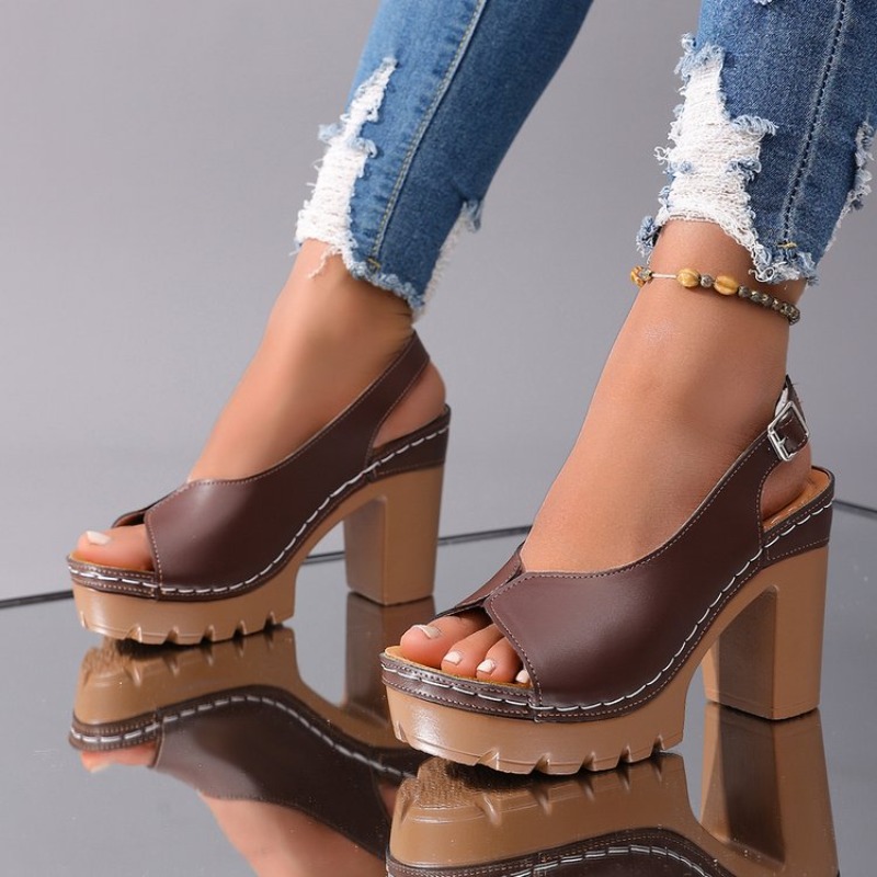 Women's Sandals Chunky High He – Wedding Fx Bewertung und Preis