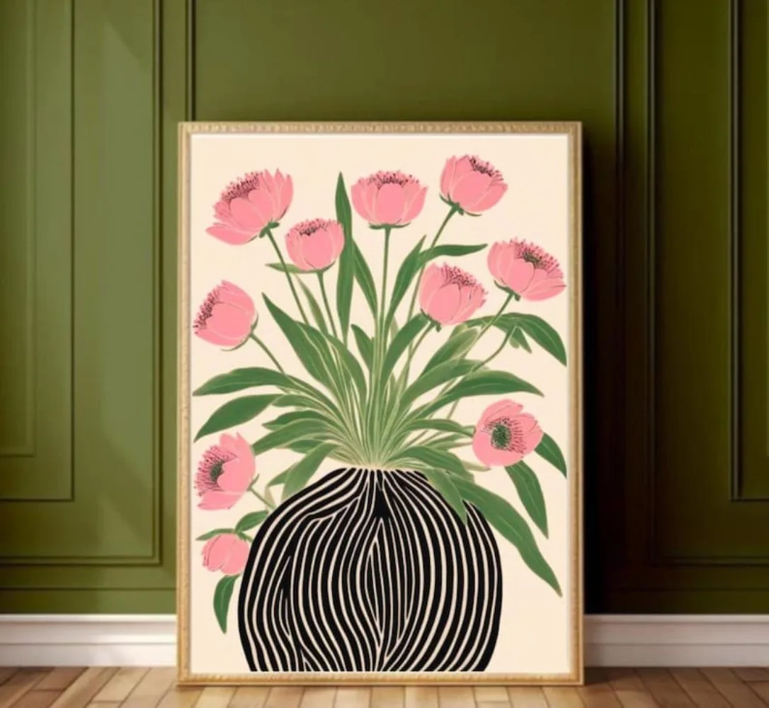 A Frameless Floral Poster,Mati – Flower Girl Basket Bewertung und Preis