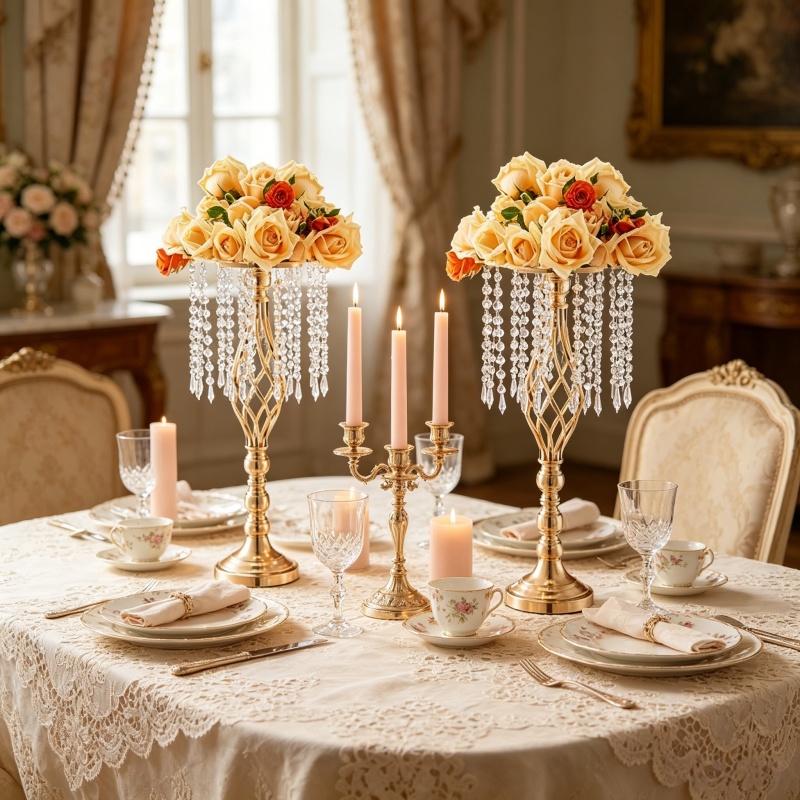 Elegant Tall Gold Crystal Flow – Flower Girl Basket Bewertung und Preis