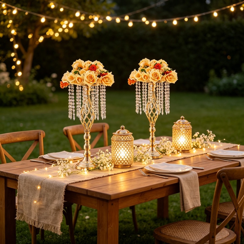 Elegant Tall Gold Crystal Flow – Flower Girl Basket Bewertung und Preis