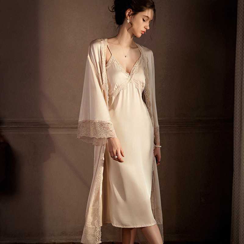 Elegant Long Robe Set Women's  – Wedding Qw Bewertung und Preis