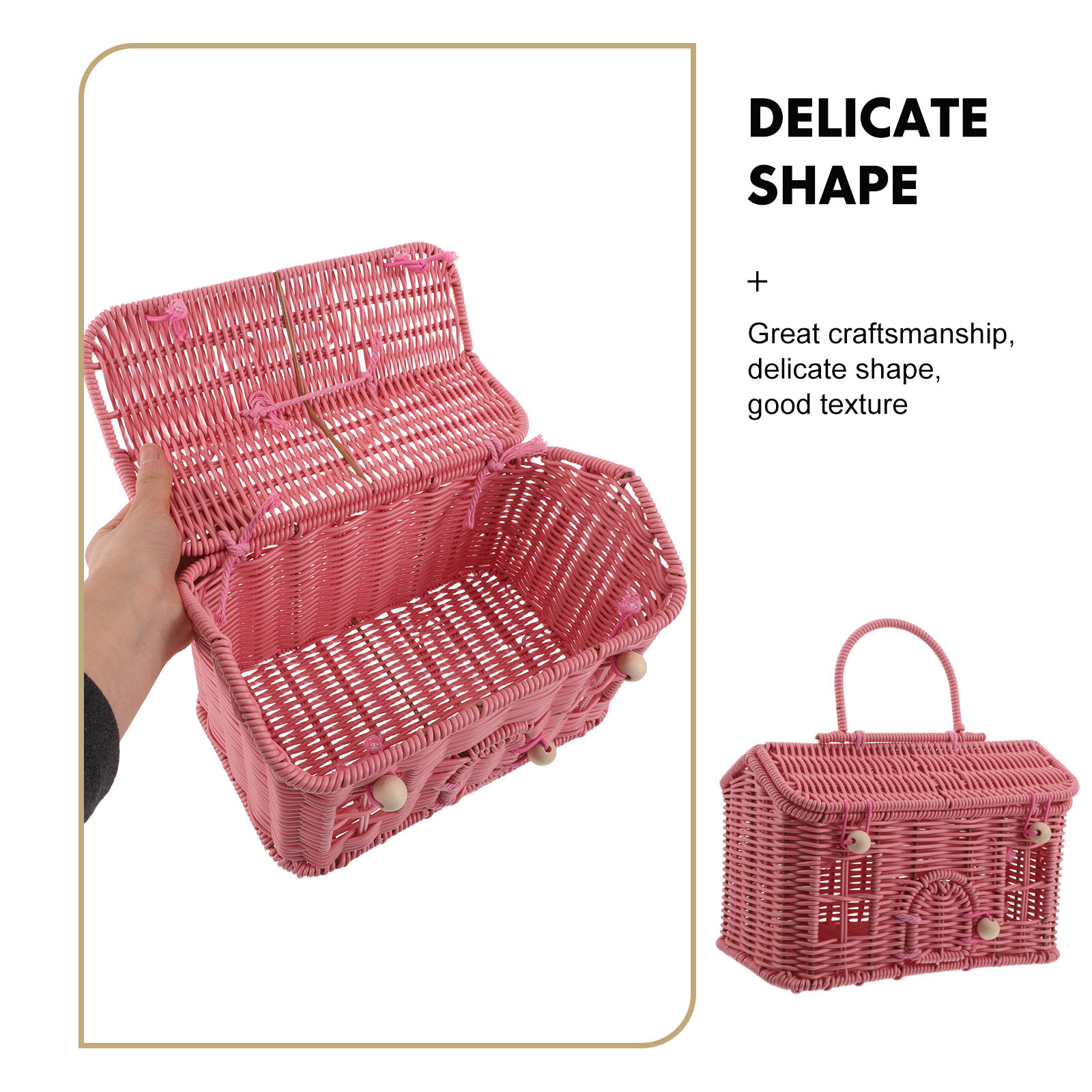 Imitation Rattan Picnic Basket – Flower Girl Basket Bewertung und Preis