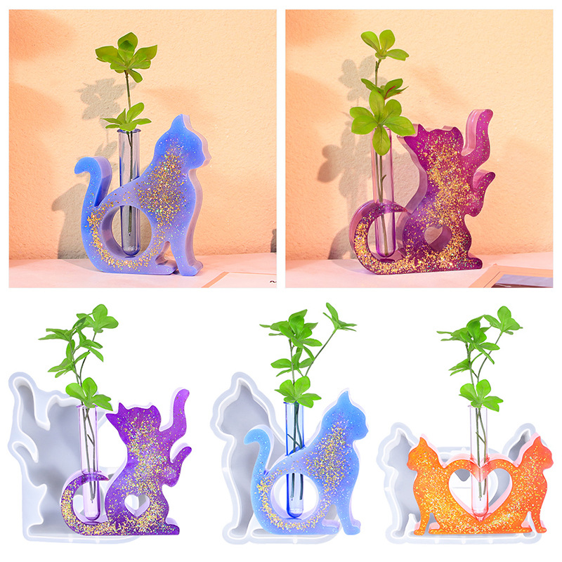 Cat Shaped Resin Molds Vase Si – Flower Girl Basket Bewertung und Preis