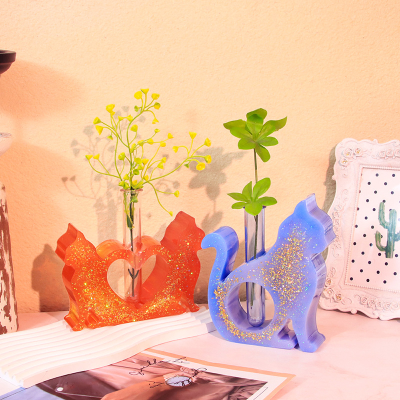 Cat Shaped Resin Molds Vase Si – Flower Girl Basket Bewertung und Preis
