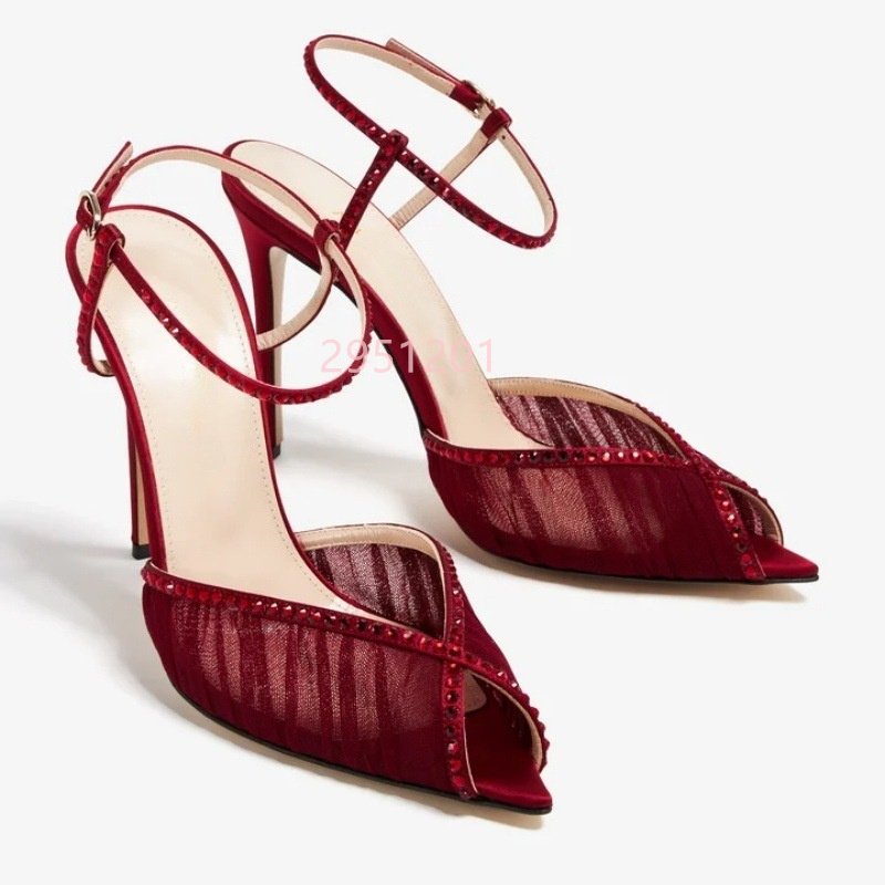 Peep Toe Mesh Pumps Buckles St – Wedding Fx Bewertung und Preis