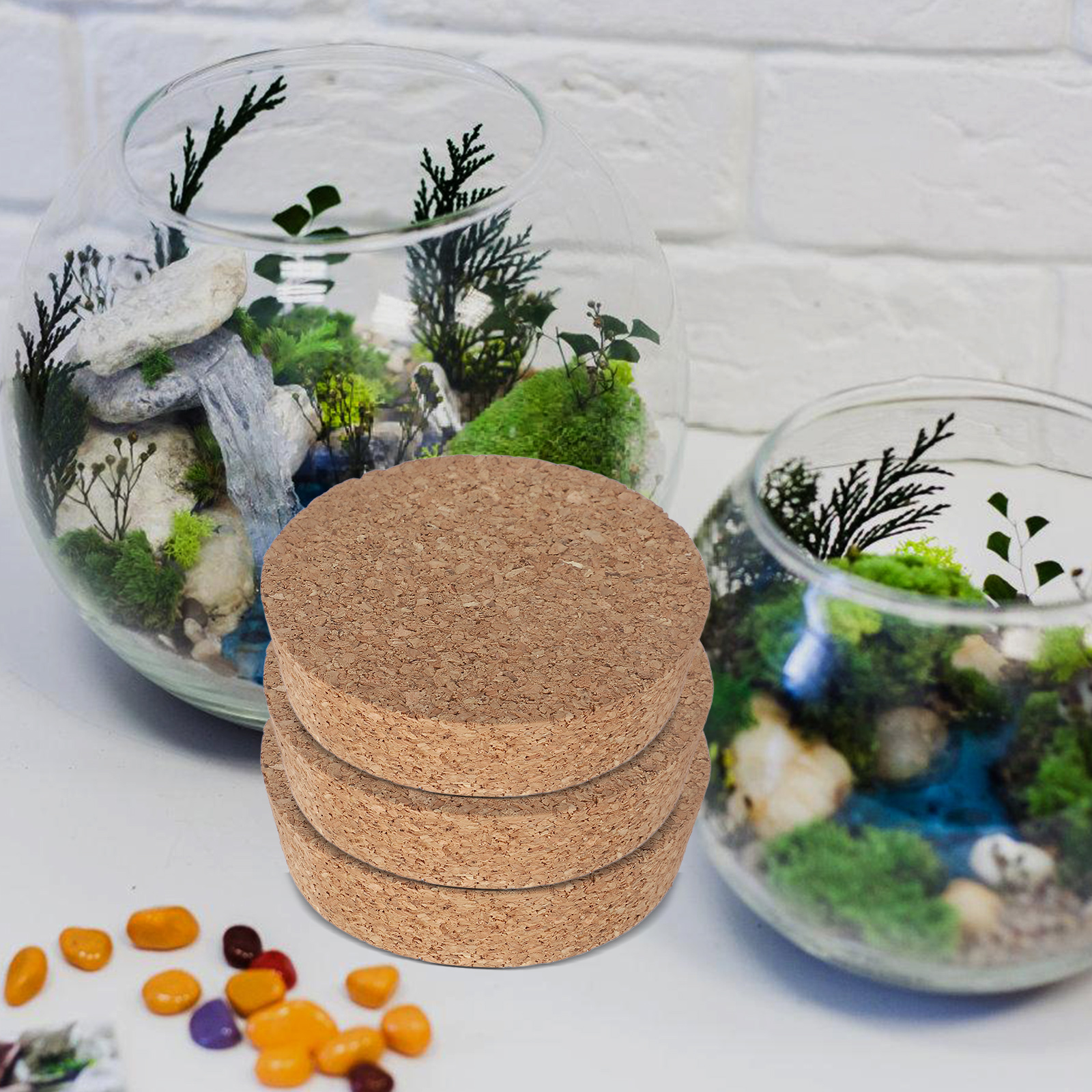 6 pcs Cork Lids For Glass Flow – Flower Girl Basket Bewertung und Preis