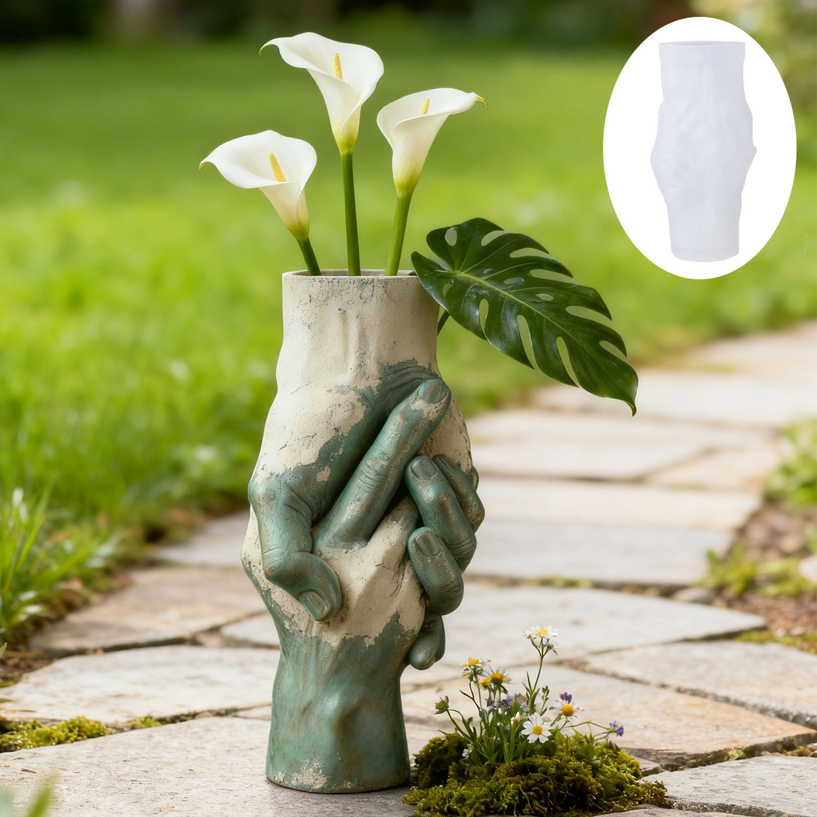 Artistic Hand-in-Hand Vase Sil – Flower Girl Basket Bewertung und Preis