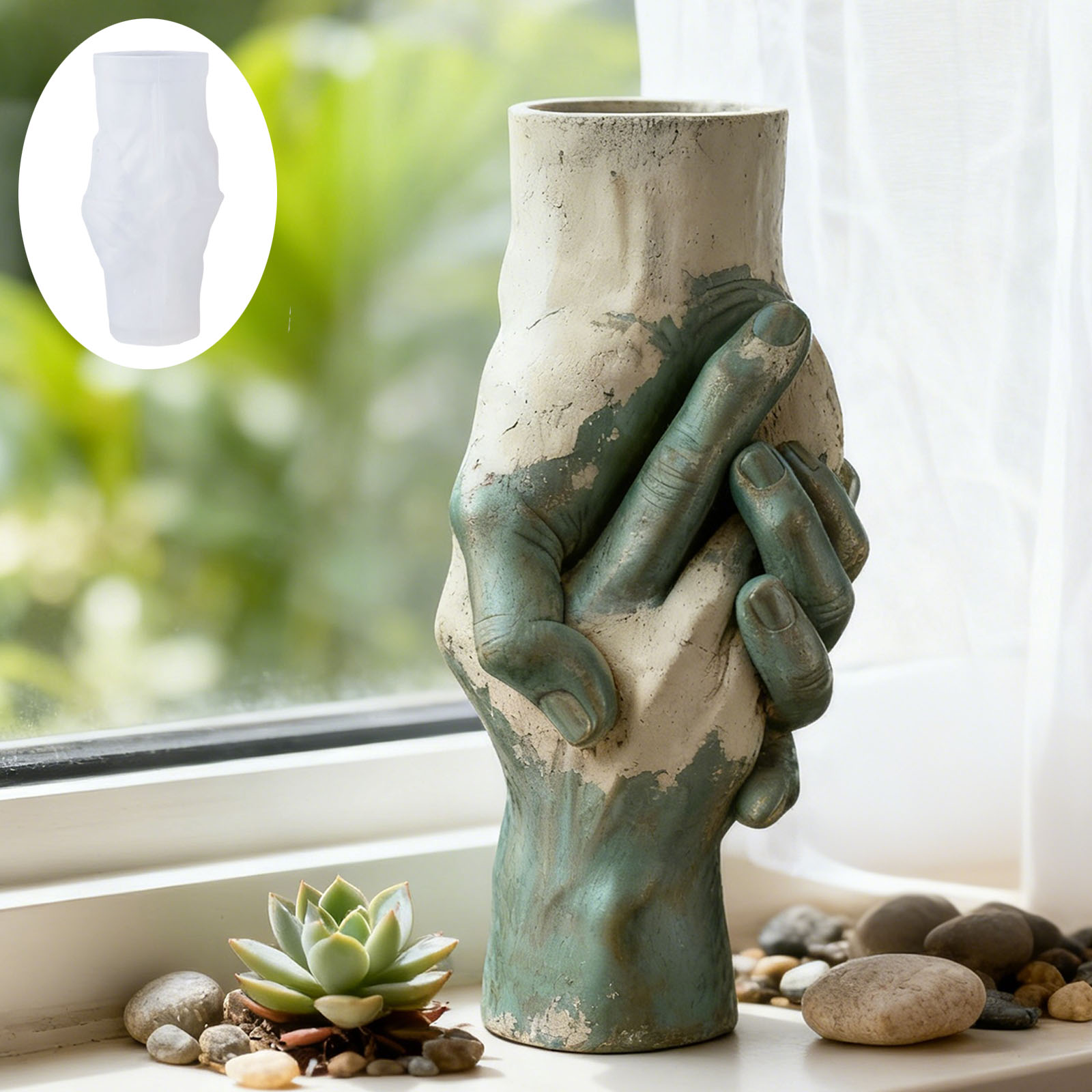 Artistic Hand-in-Hand Vase Sil – Flower Girl Basket Bewertung und Preis
