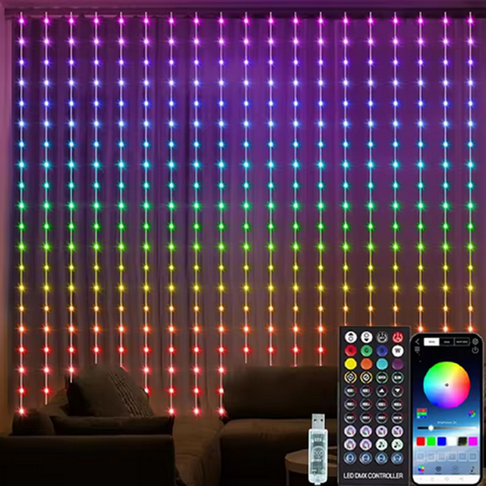3M RGB Smart LED Curtain Light – Wedding Led Bewertung und Preis