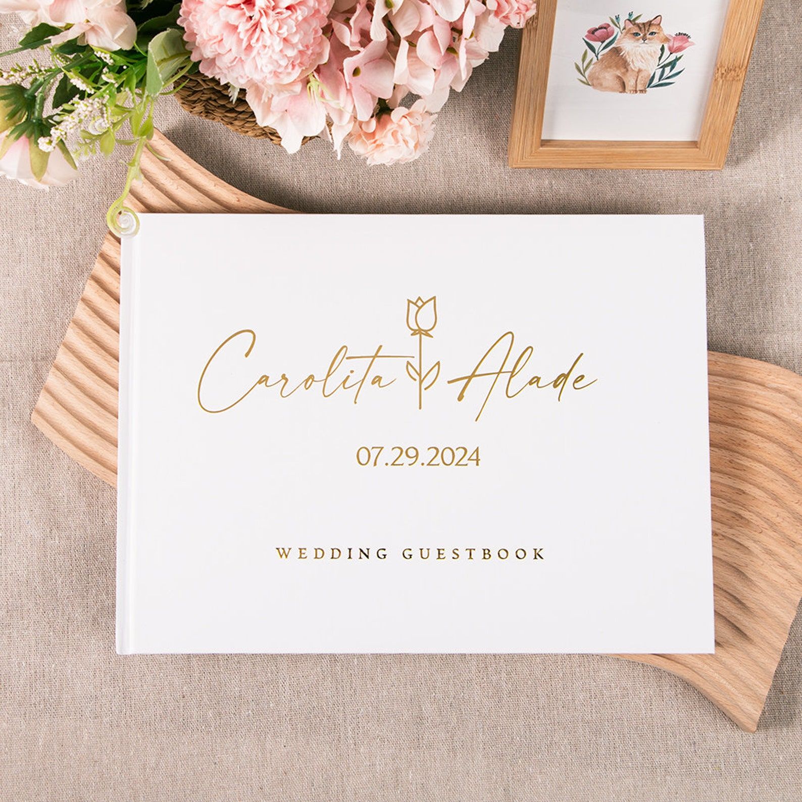 Custom Wedding Guestbook Perso – Wedding Supply List Bewertung und Preis